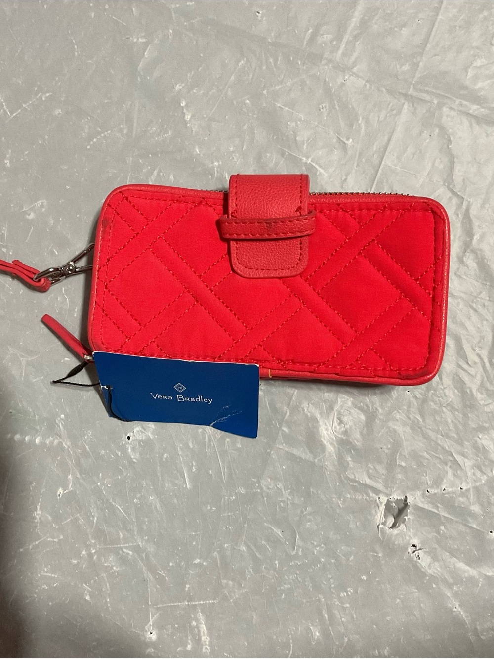 Vera Bradley Quilted Red Zip Wallet